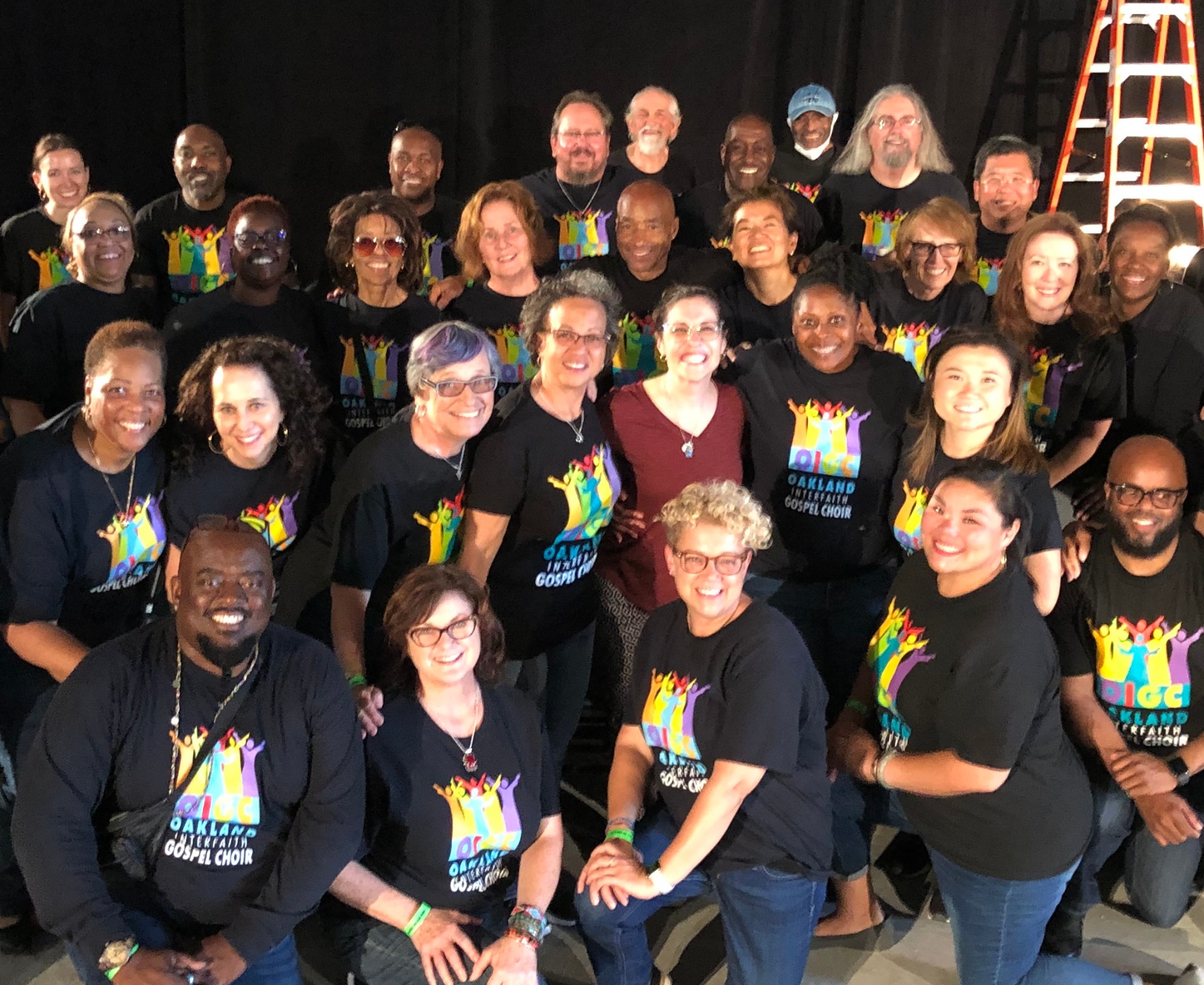 Chase Center Opening Rehearsal choir with Katy Pfaffl